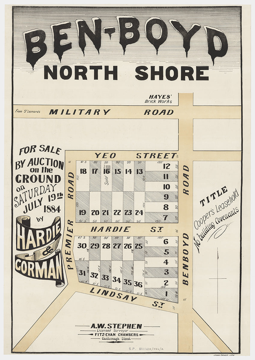 Yeo St, Lindsay St, Benboyd Rd, Premier Rd, Hardie St, Military Rd, Ben Boyd Rd, Neutral Bay, North Sydney NSW 1884