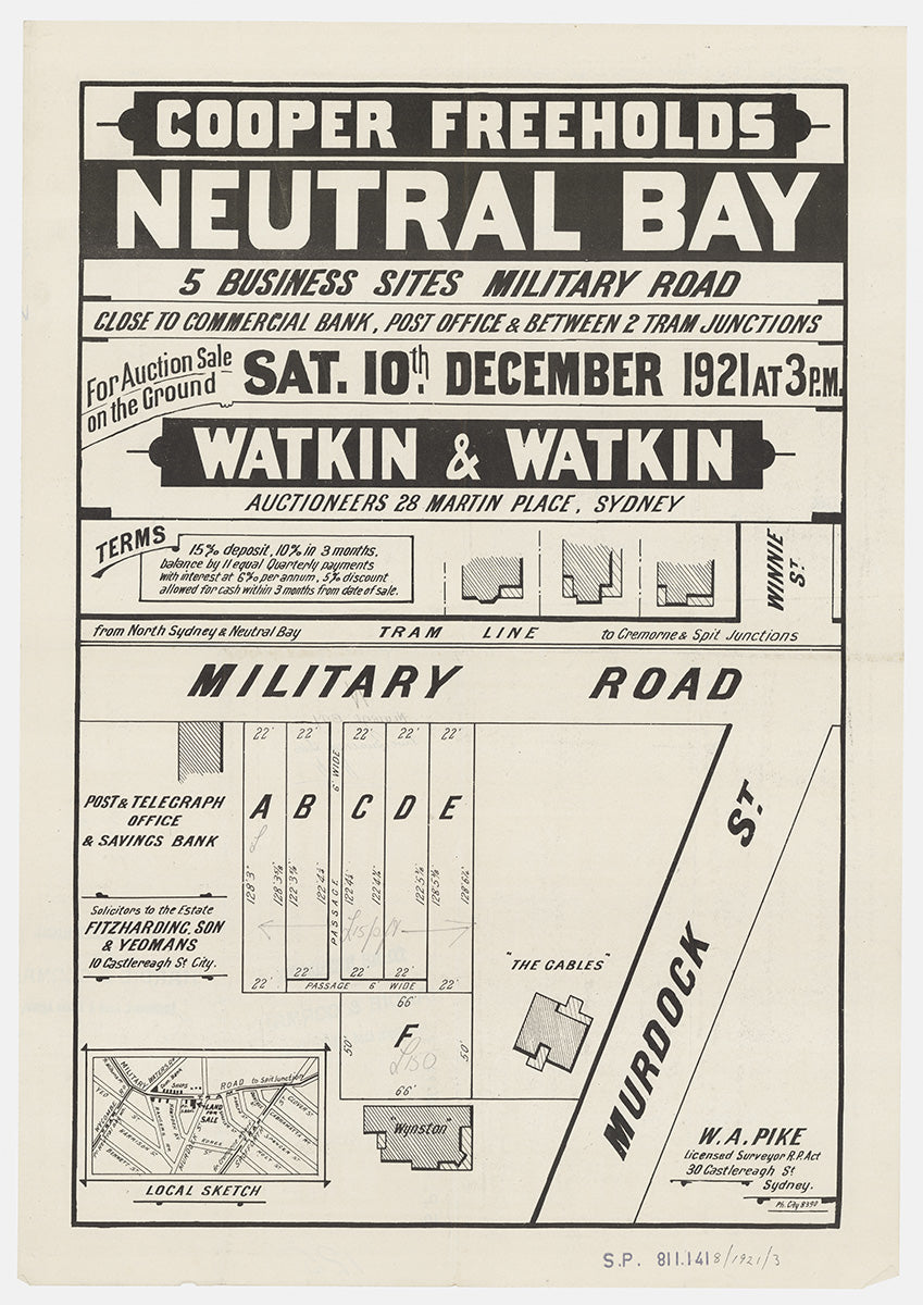 Military Rd, Murdock St, Cremorne, North Sydney NSW 1921