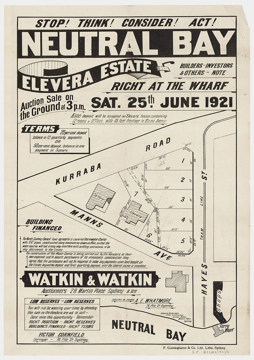 Kurraba Rd, Manns Ave, Hayes St, Neutral Bay, North Sydney NSW 1921