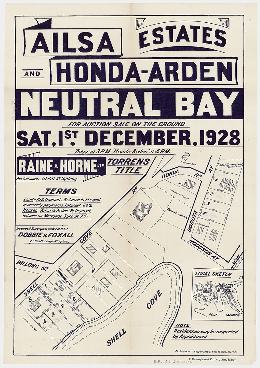 Shell Cove Rd, Honda Rd, Hodgson Ave, Billong St, Shellcove Rd, Bogota Ave, Cremorne Point, North Sydney NSW 1928