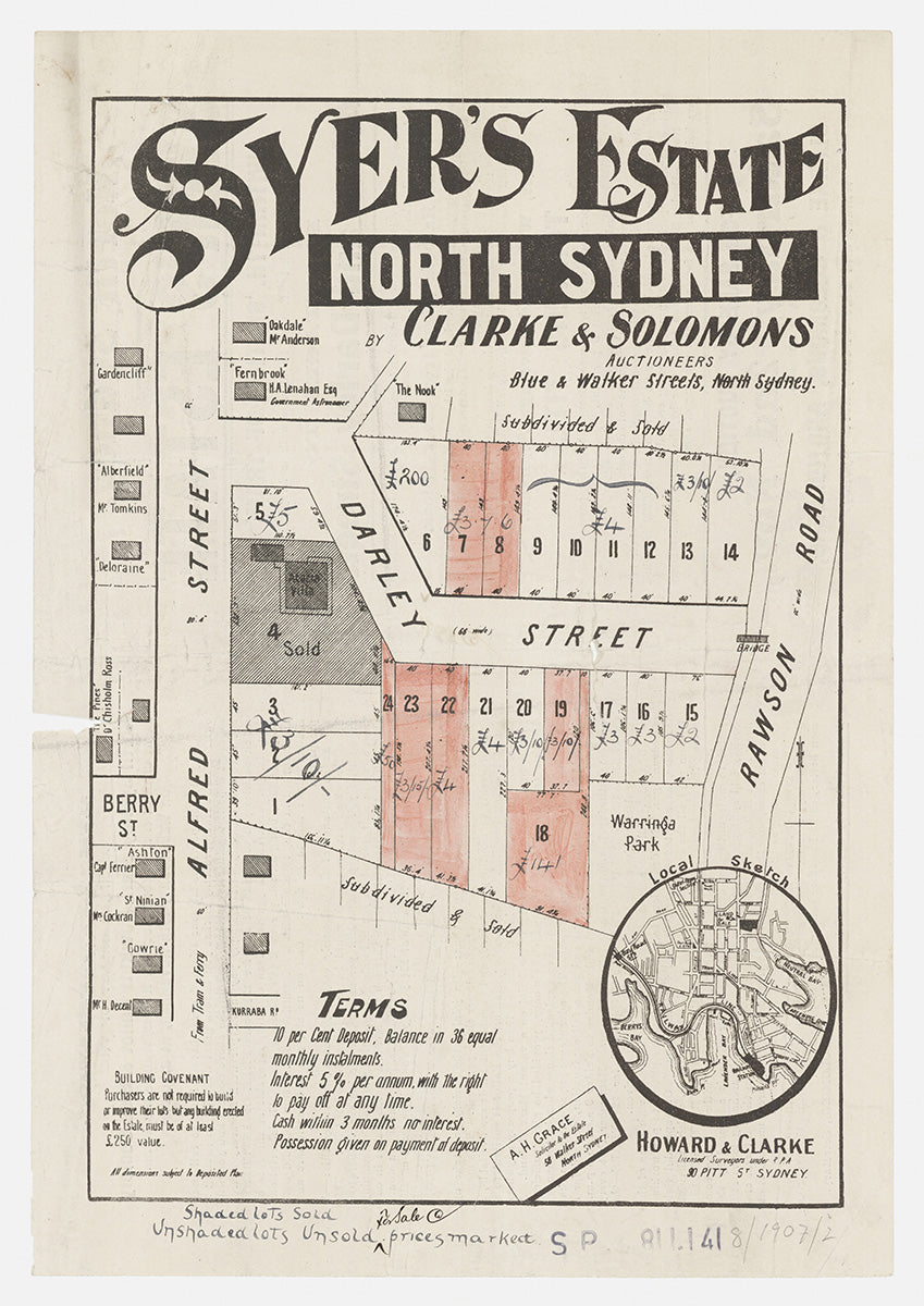 Rawson Rd, Darley St, Alfred St, Berry St, Neutral Bay, North Sydney NSW 1907