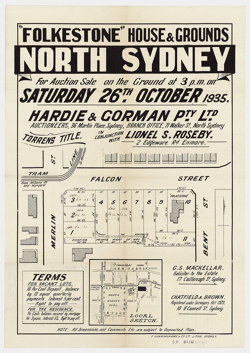 Merlin St, Falcon St, Bent St, Neutral Bay, North Sydney NSW 1935