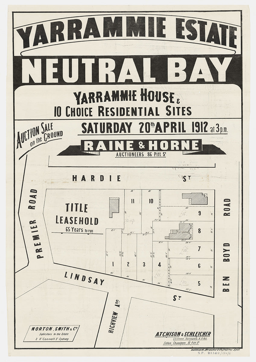 Hardie St, Ben Boyd Rd, Lindsay St, Premier Rd, Highview Ave, Neutral Bay, North Sydney NSW 1912