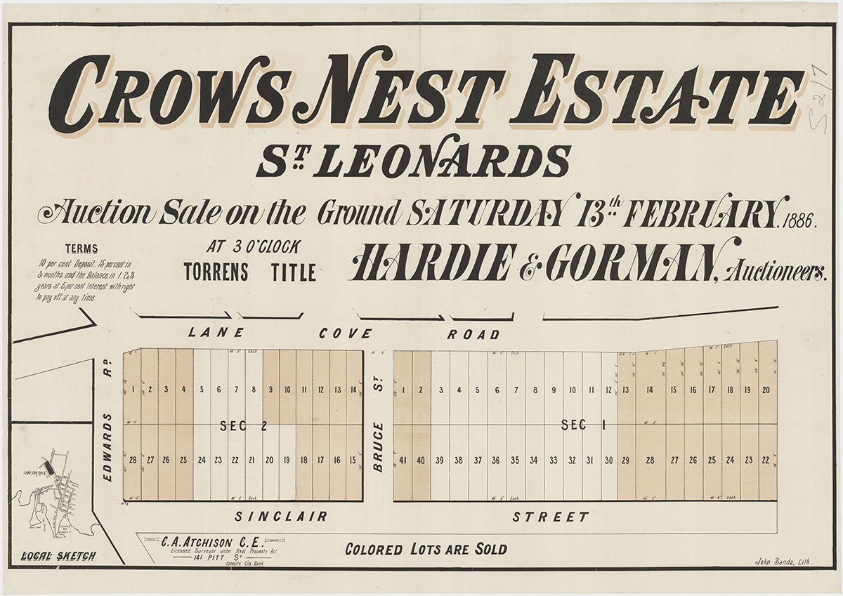 Edwards Rd, Lane Cove Rd, Bruce St, Sinclair St, Shirley R, Pacific Hwy, Crows Nest, North Sydney NSW 1886