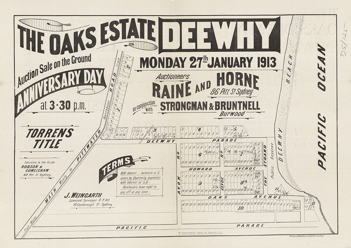 Pittwater Rd, Deewhy Pde, Pacific Pde, Howard Ave, Clyde Rd, The Strand, Oaks Ave, Avon Rd, Headland Rd, Dee Why Pde, Dee Why NSW 1913