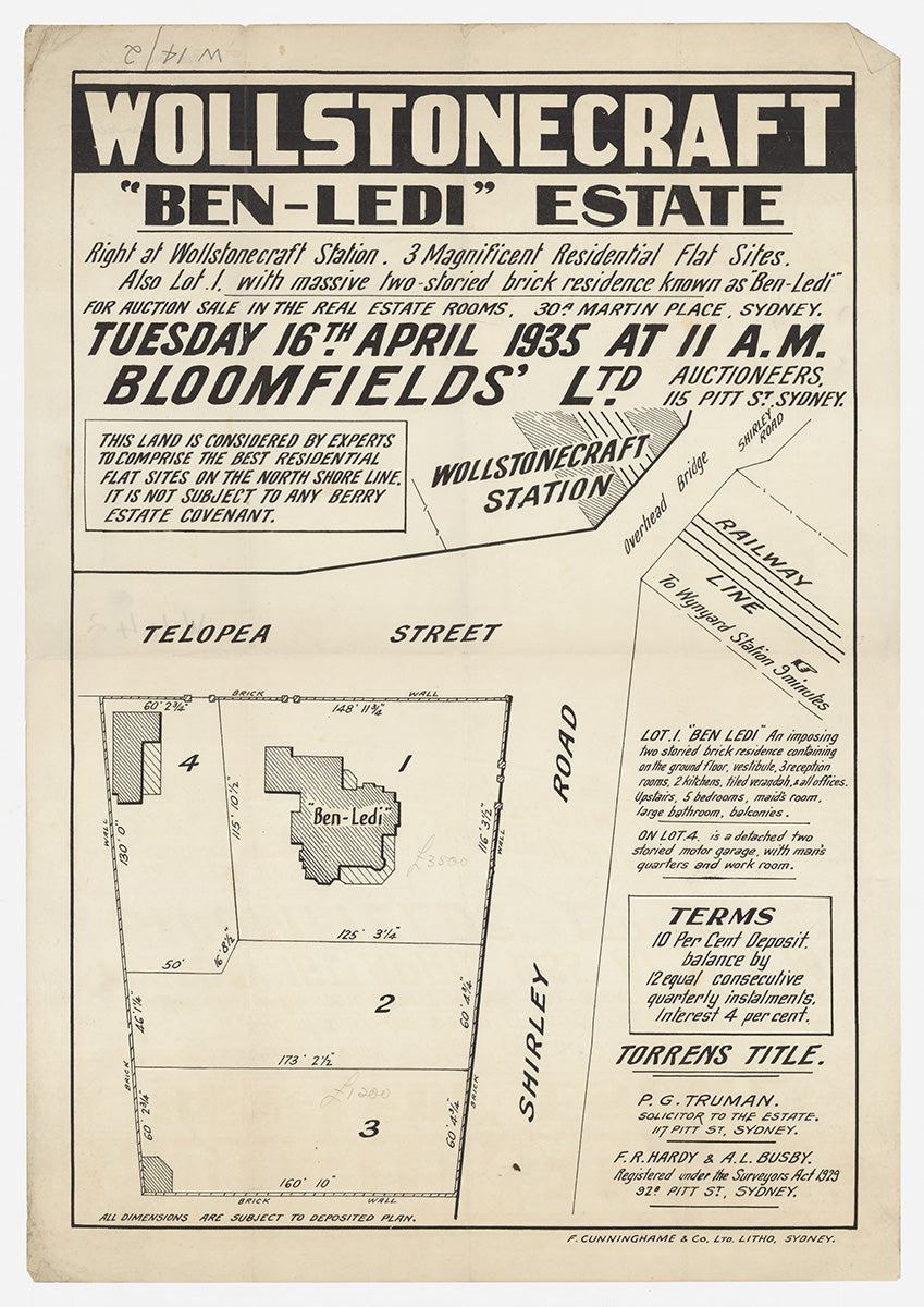 Telopea St, Shirley Rd, Wollstonecraft NSW 1935