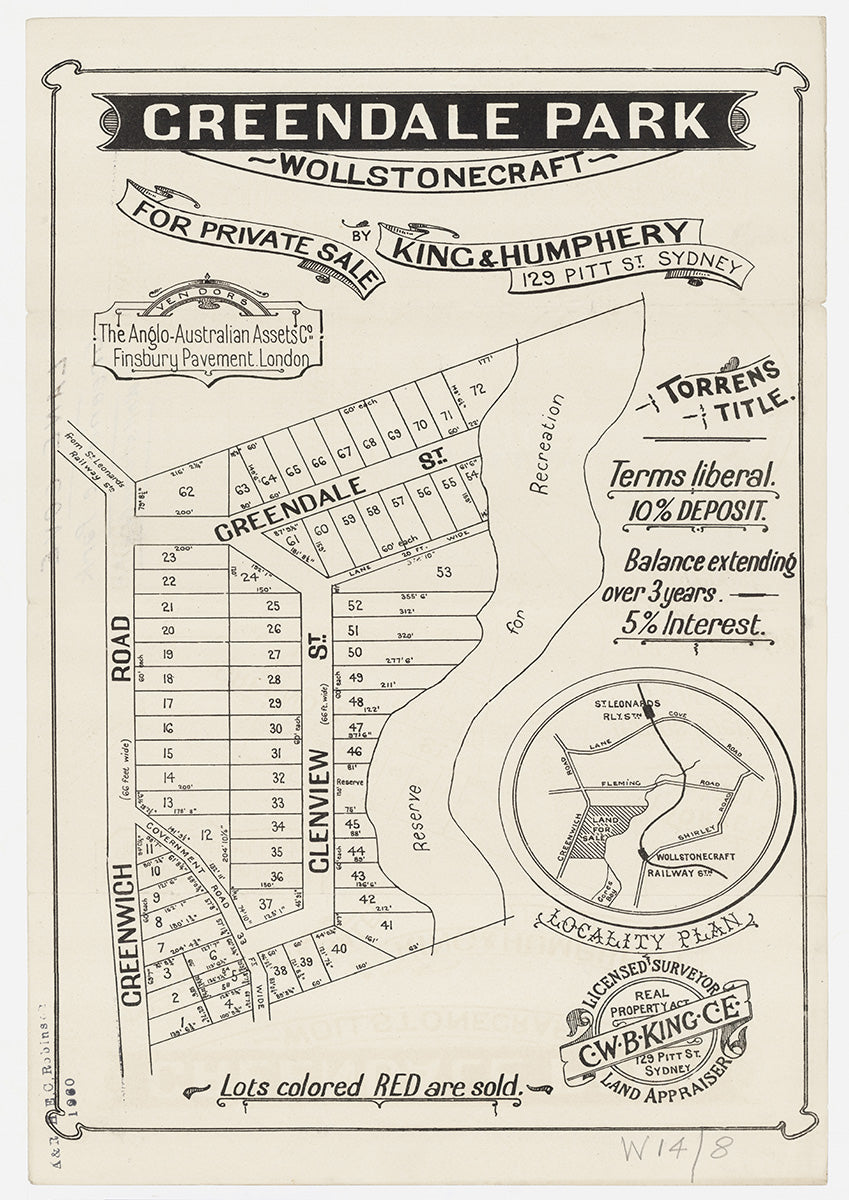 Greendale St, Glenview St, Greenwich Rd, Greenwich, Wollstonecraft, NSW