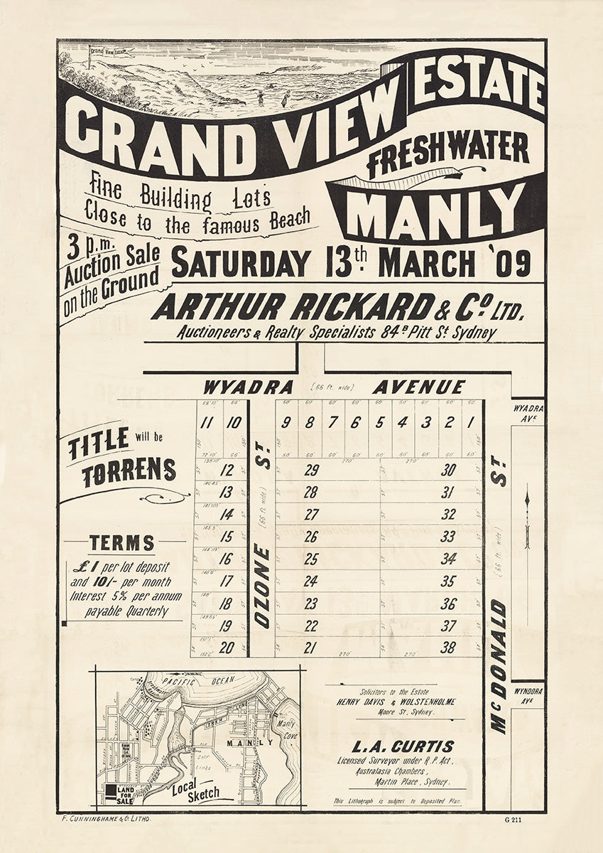 Ozone St, Wyadra Ave, Mcdonald St, Freshwater NSW 1909