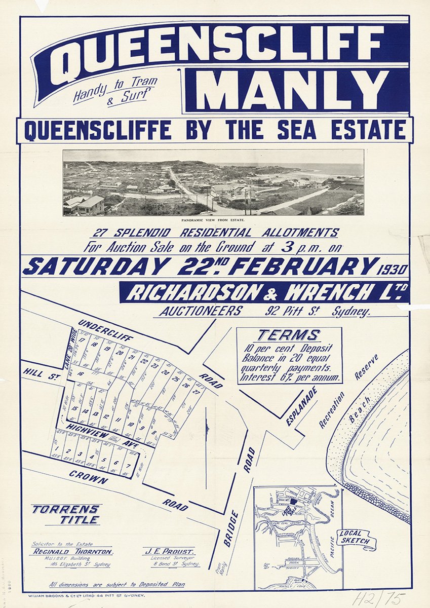 Undercliff Rd, Esplanade, Bridge Rd, Crown Rd, Highview Ave, Hill St, Freshwater, Queenscliff NSW 1930