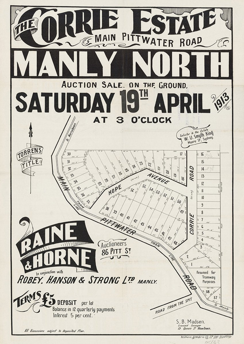 Main Pittwater Rd, Hope Ave, Corrie Rd, North Manly NSW 1913