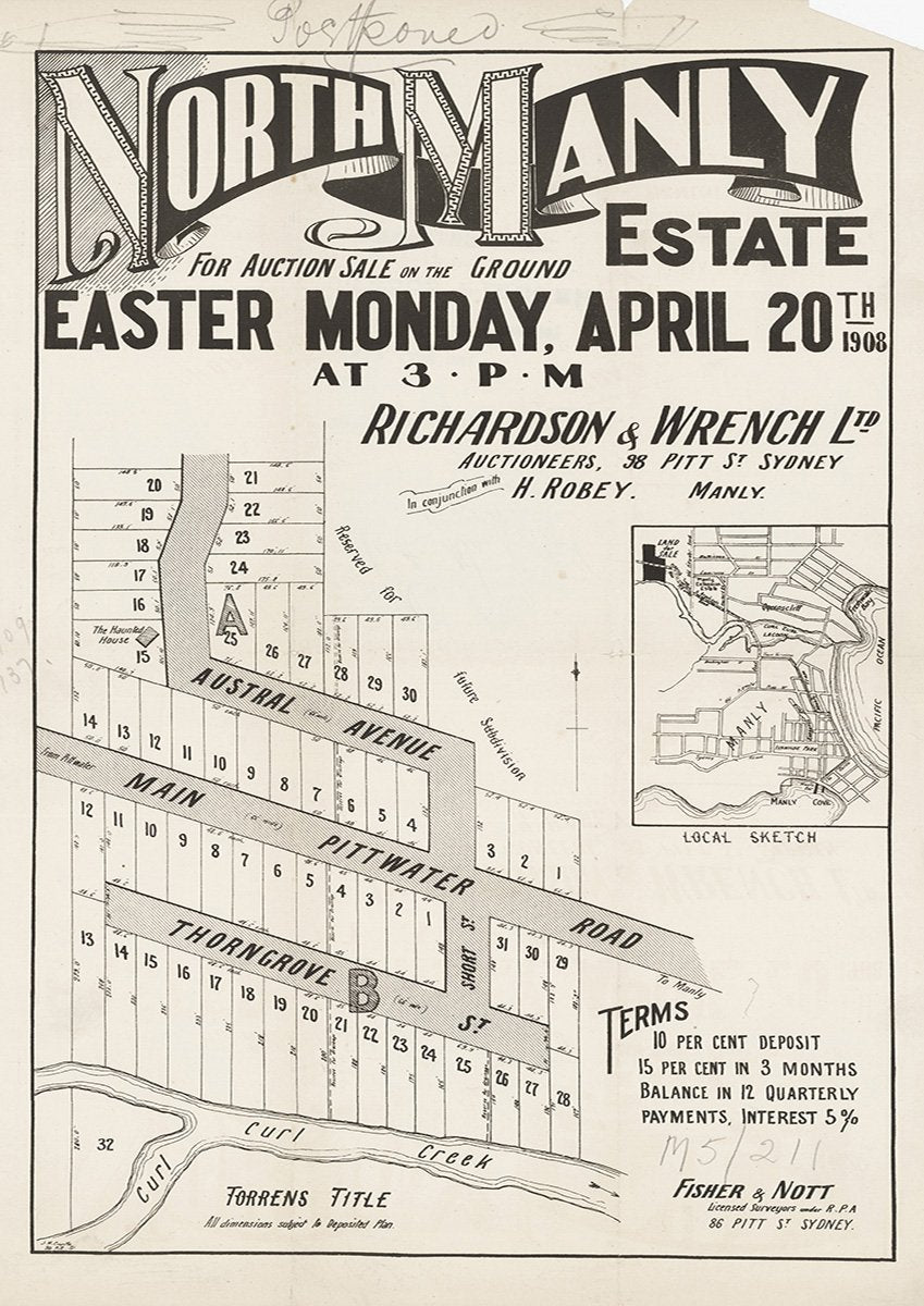 Austral Ave, Main Pittwater Rd, Thorngrove St, Curl Curl, North Manly NSW 1908