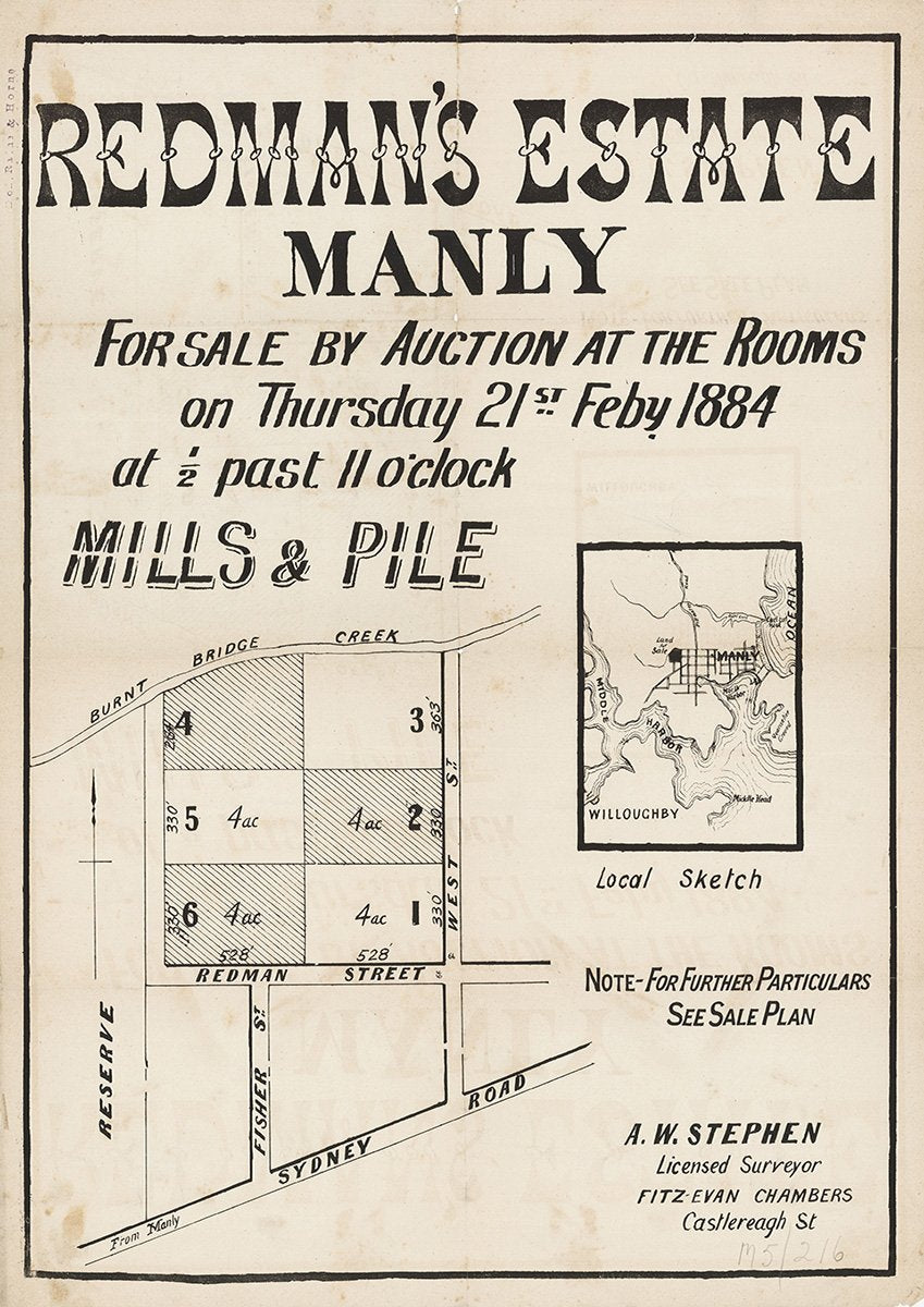 Sydney Rd, Redman St, Fisher St, West St, Balgowlah NSW 1884