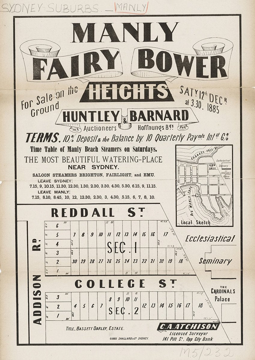 The Steyne, Fairy Bower Rd, Reddall St, Addison Rd, College St, Manly NSW 1896