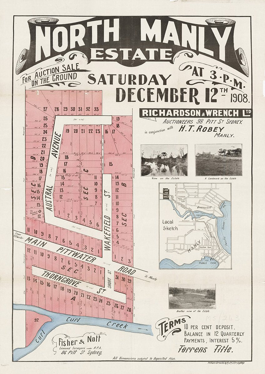 Austral Ave, Main Pittwater Rd, Thorngrove St, Wakefield St, North Manly, Curl Curl NSW 1908