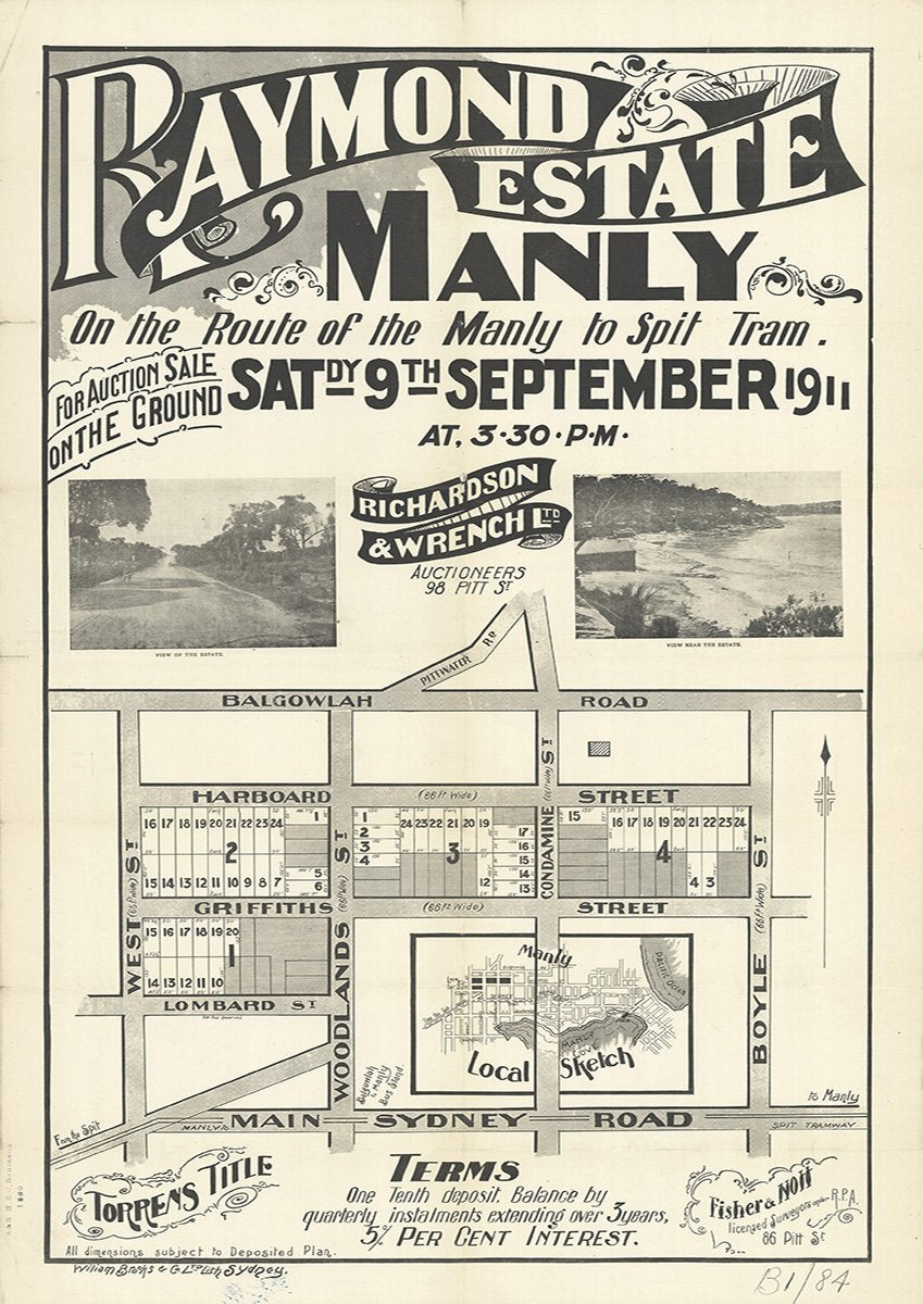 Woodland St, Balgowlah Rd, Harboard St, Griffiths St, Lombard St, Lodge St, Boyle St, West St, Pittwater Rd, Balgowlah NSW 1911