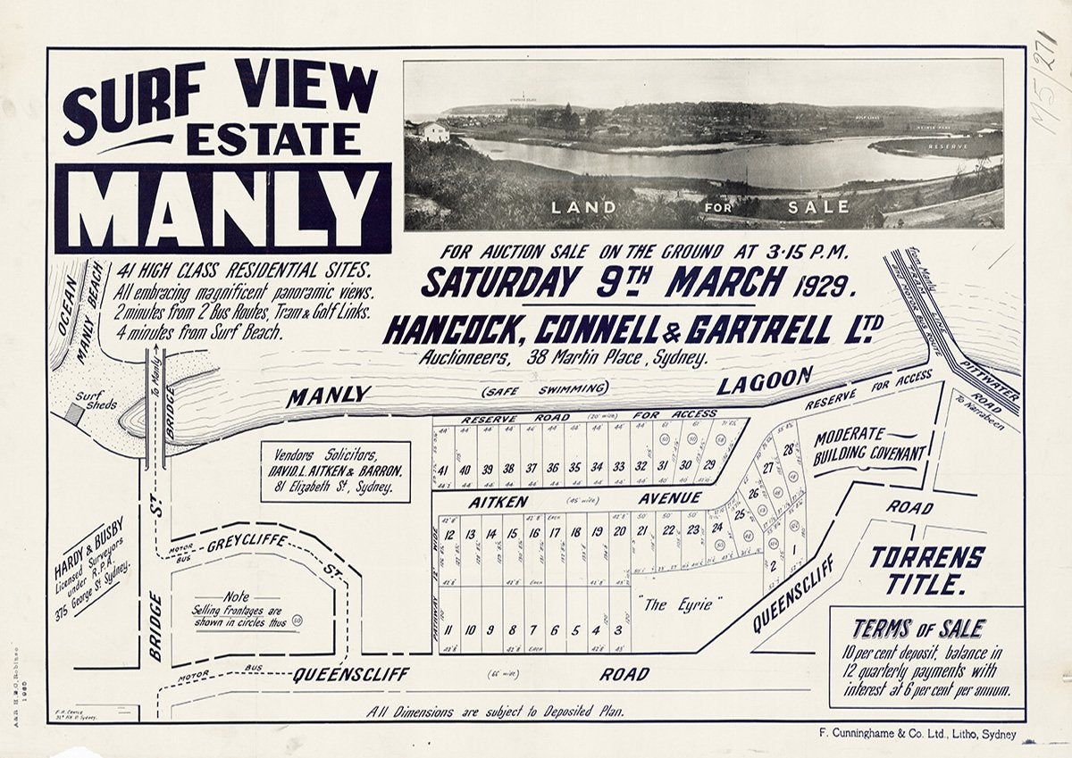 Bridge St, Greycliffe St, Quenscliff Rd, Aitken Ave, Queenscliff NSW 1929