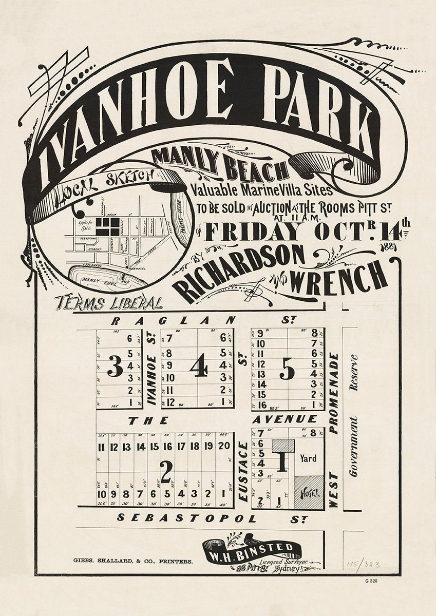 Raglan St, The Avenue, Sebastopol St, Ivanhoe St, Eustace St, West Promenade, Manly NSW 1881