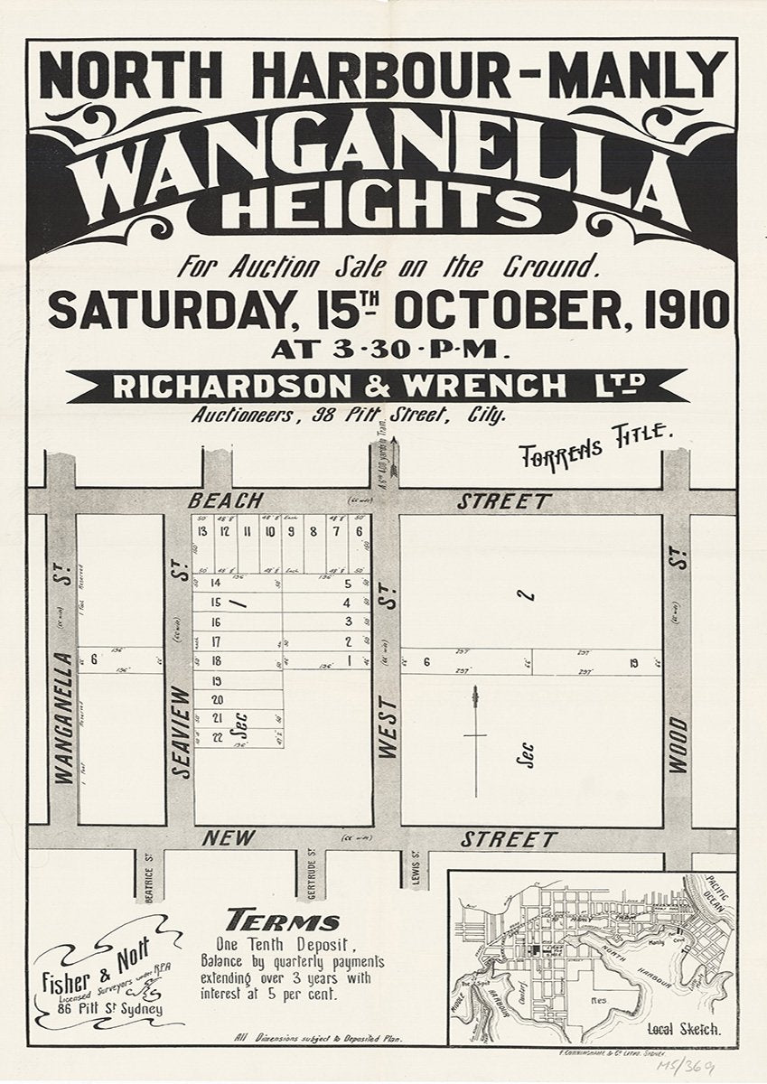 Wanganella St, Beach St, Wood St, New St, Seaview St, West St, Beatrice St, Gertrude St, Lewis St, Balgowlah NSW 1910