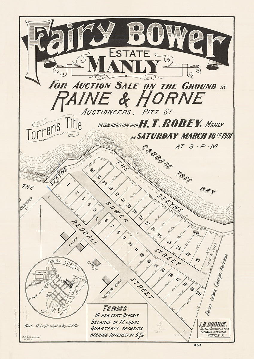 Reddall St, The Steyne, Bower St, Cliff St, Addison Rd, Ashburner St, Manly NSW 1901