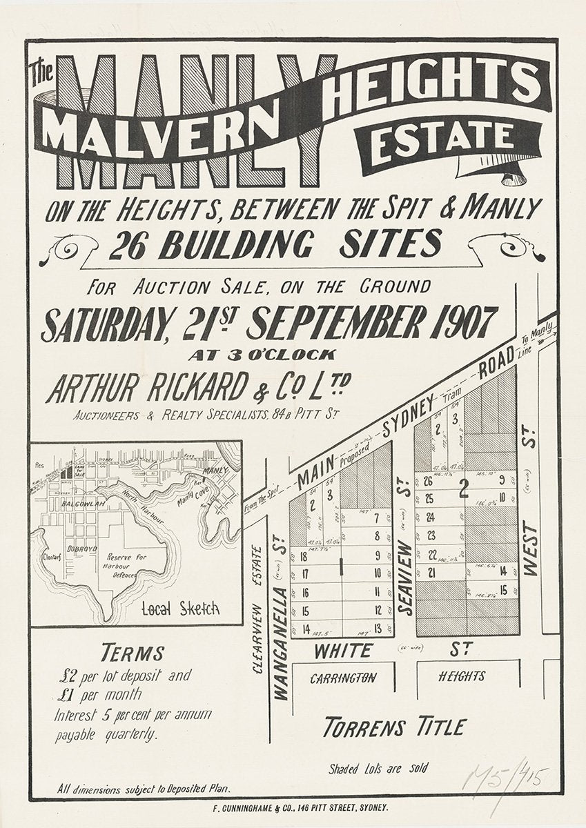 Wanganella St, Main Sydney Rd, West St, White St, Seaview St, Balgowlah NSW 1907