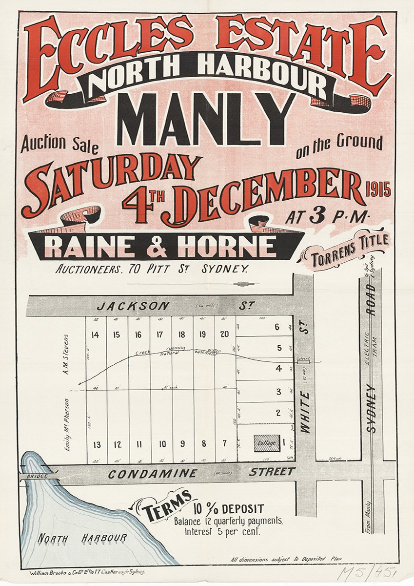 Jackson St, White St, Condamine St, Sydney Rd, Balgowlah NSW 1915