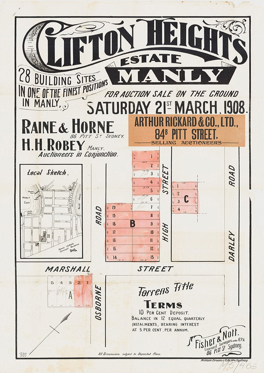 Osborne Rd, High St, Darley Rd, Marshall St, Manly NSW 1908