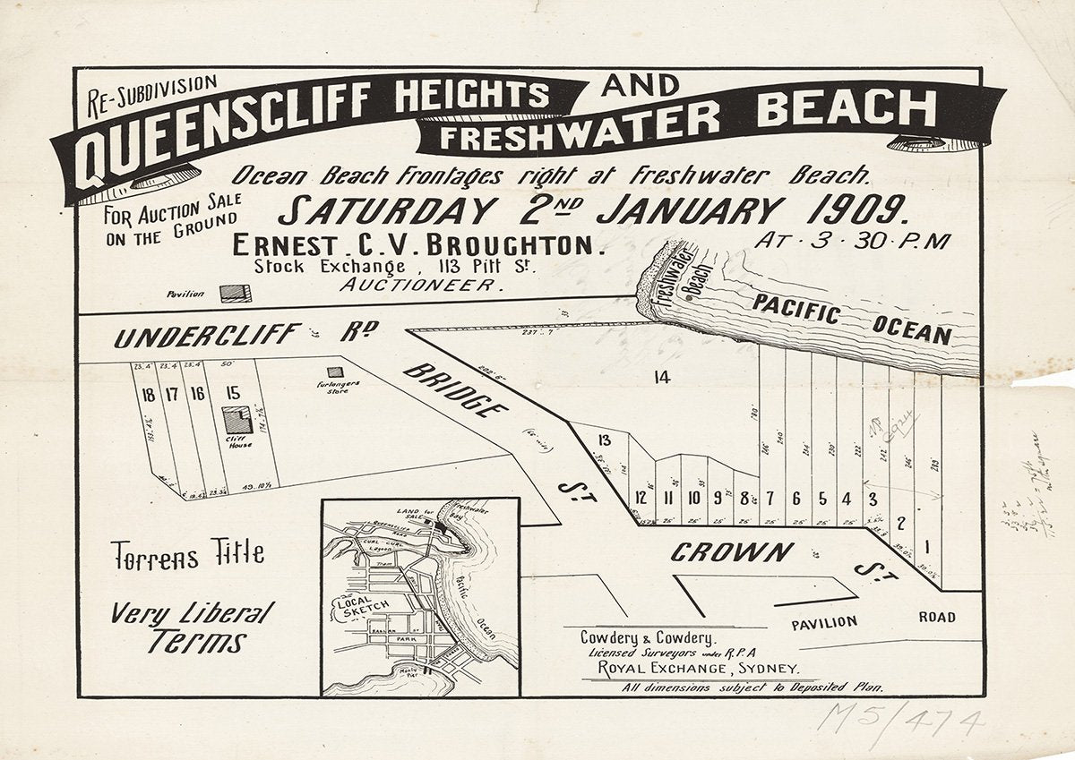 Undercliffe Rd, Bridge St, Crown St, Pavilion Rd, Queenscliff NSW 1909