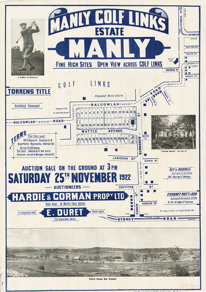 Balgowlah Rd, Wattle Ave, Suwarrow St, Cohen St, Sydney Rd, Jamieson St, Griffiths St, Charles St, Edwin St, Baltic St, Daintrey St, Francis St, Pacific Pde, Alexander St, Norman St, Rolfe St, Sutton St, Pittwater Rd, Fairlight NSW 1922