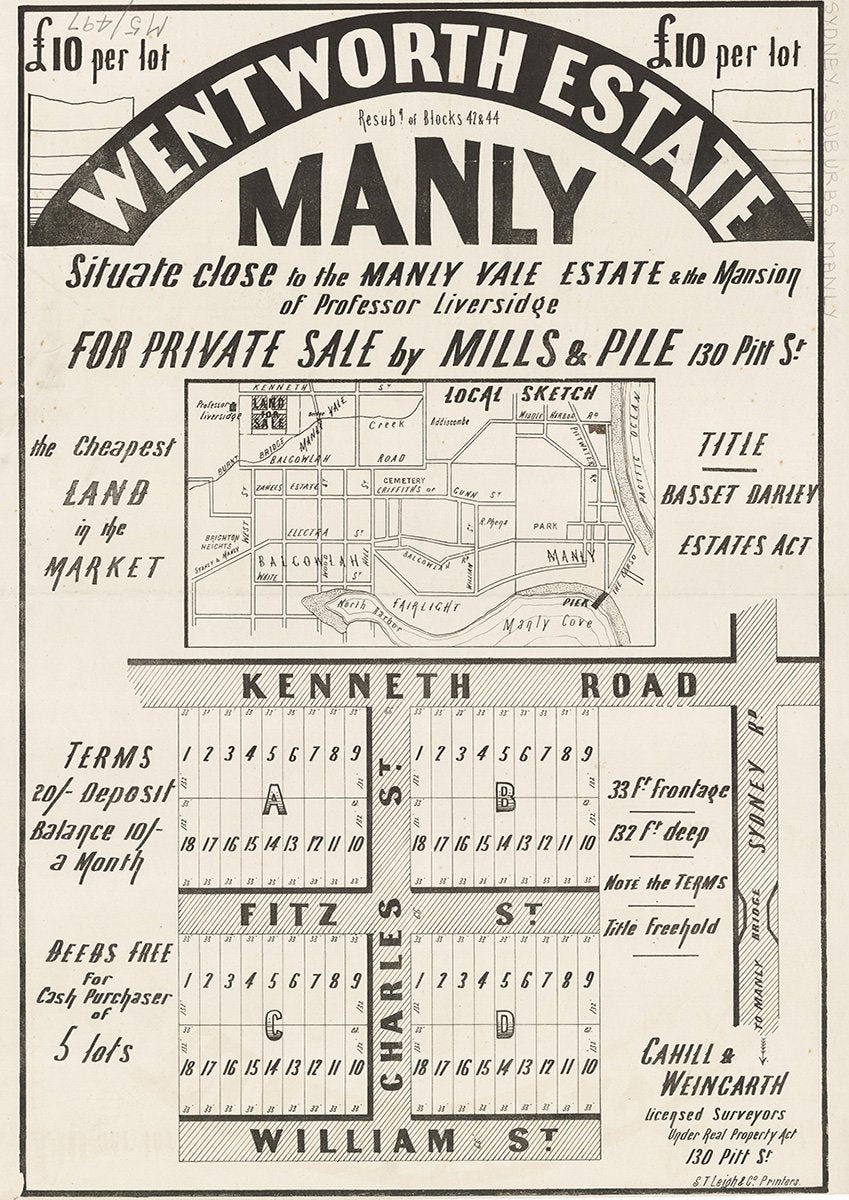 Kenneth Rd, Fitz St, William St, Charles St, Manly Vale NSW