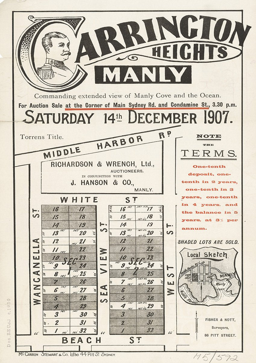 Wanganella St, Middle Harbor Rd, West St, White St, Beach St, Sea View St, Sydney Rd, Balgowlah Heights, Balgowlah NSW 1907