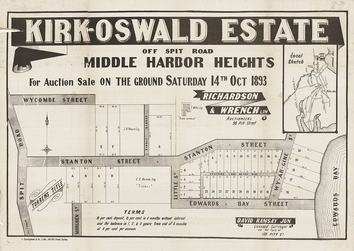 Spit Rd, Wycombe St, Stanton St, Little St, Wy-Ar-Gine St, Edwards Bay St, Moruben St, Mosman NSW 1893