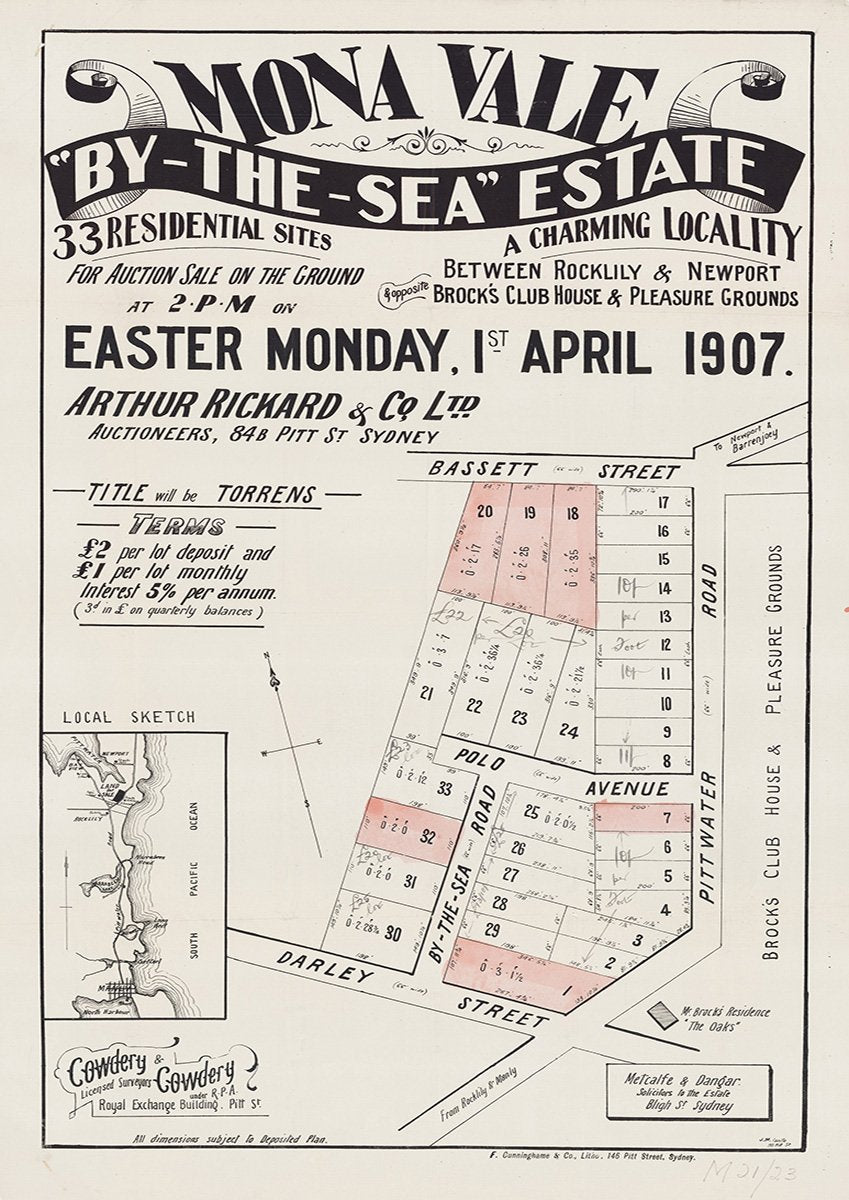 Bassett St, Polo Ave, By-The-Sea Rd, Darley St, Pittwater Rd, Mona Vale NSW 1907