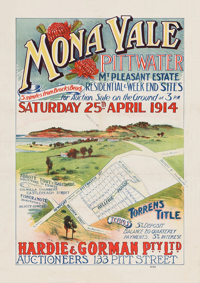 Bassett St, Mt. Pleasant Av, Newport and Pittwater Rd, Waterview St, Bellevue Pde, Bellevarde Pde, Barrernjoey Rd, Mona Vale, Pittwater NSW 1914