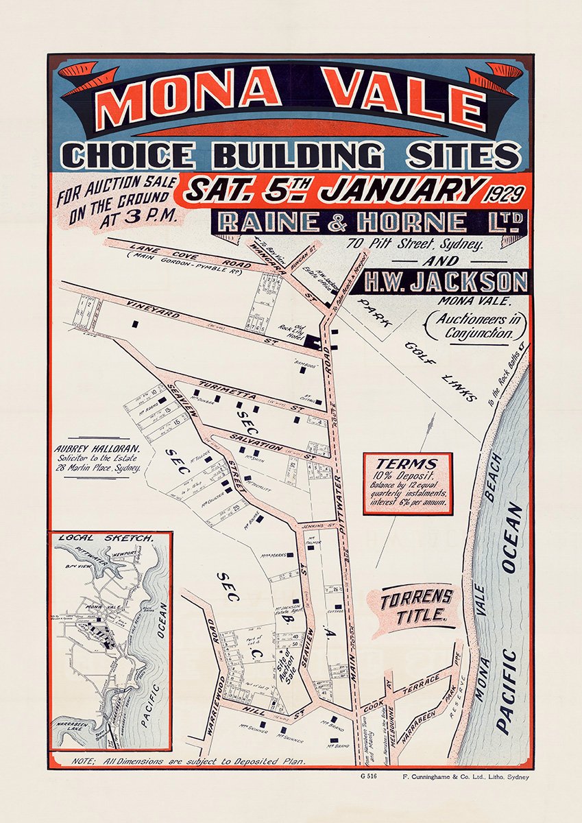 Wangara St, Lane Cove Rd, Vineyard St, Salvation St, Seaview St, Hill St, Warriewood Rd, Main Pittwater Rd, Barrenjoey Rd, Elimatta Rd, Mona Vale Rd, Rowan St, Turimetta St, Bungan St, Hill St, Cook Terrace, Narrabeen Park Pde, Melbourne Av, Warriewood Rd, Mona Vale NSW 1929