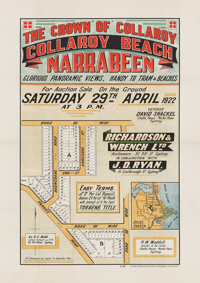 Parkes Rd, Boomerang Rd, Emu St, Kangaroo Rd, Hall Ave, Plateau Rd, Anzac Ave, Collaroy Plateau NSW 1922