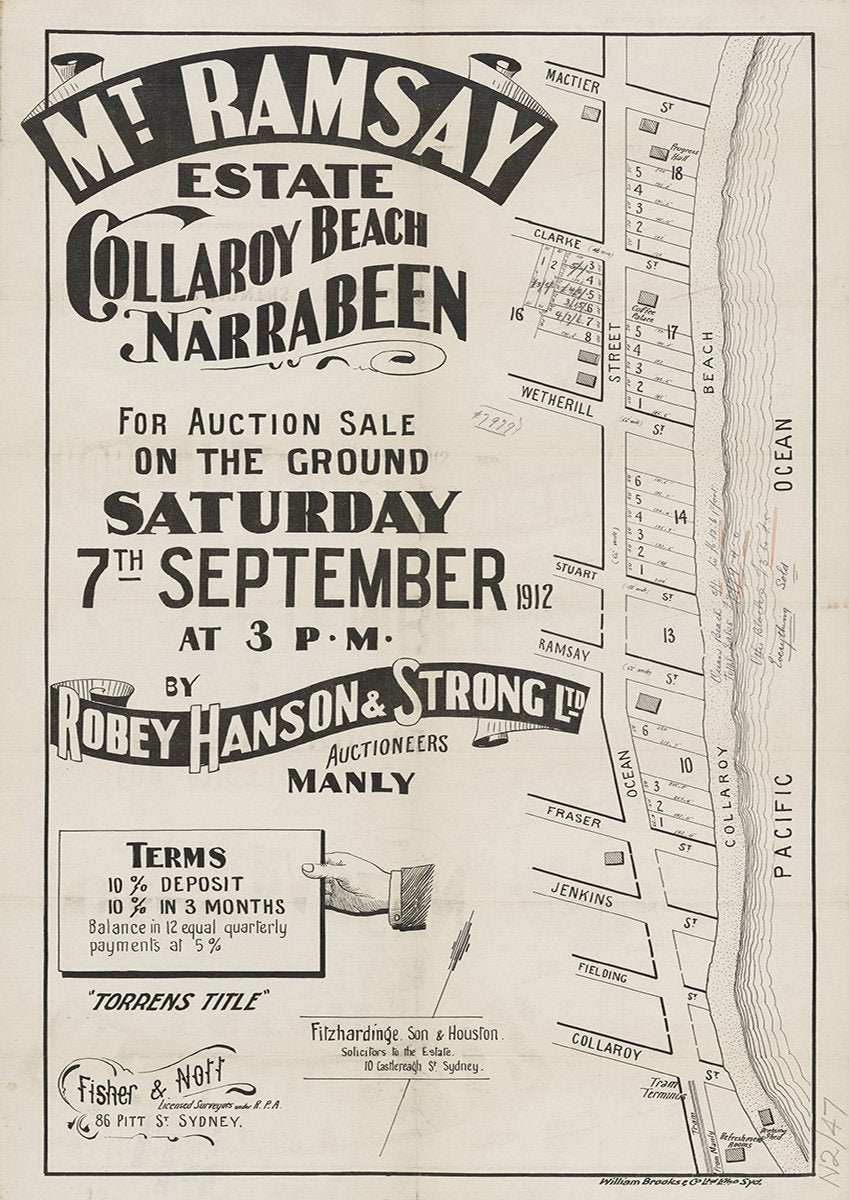 Mactier St, Clarke St, Wetherill St, Stuart St, Ramsay St, Fraser St, Jenkins St, Fielding St, Collaroy St, Ocean St, Collaroy NSW 1912