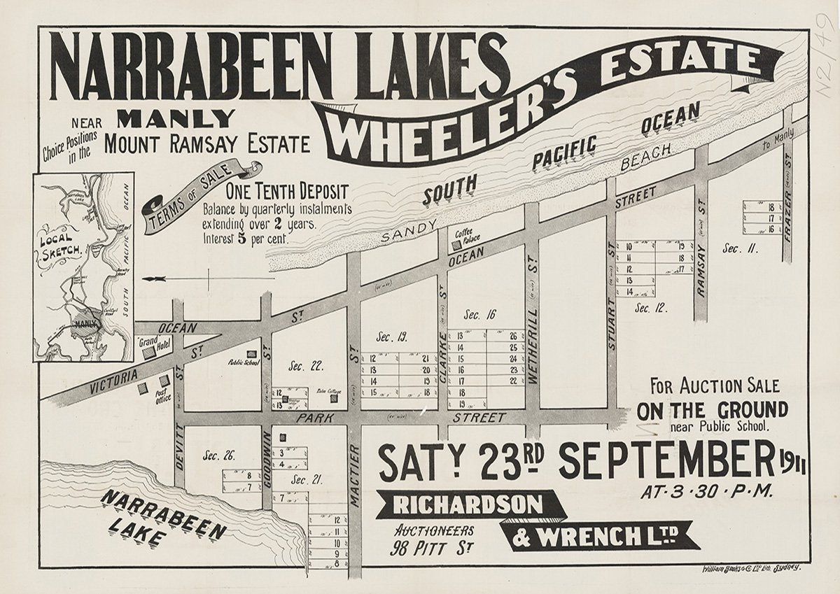 Frazer St, Ramsay St, Stuart St, Wetherill St, Clarke St, Mactier St, Goodwin St, Park St, Devitt St, Ocean St, Victoria St, Narrabeen NSW 1911