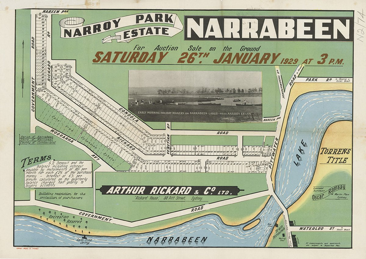 Woorara Ave, Rickard Rd, Venetian St, Gondola Rd, Pittwater Rd, Pittwater Rd, Powderworks Rd, Park Rd, Nareen Pde, Waterloo St, North Narrabeen NSW 1929