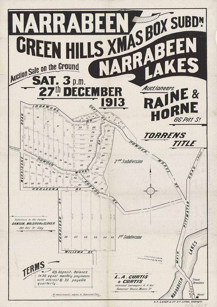 Merridong Rd, Irrawong Rd, Powder Works Rd, Kobado Rd, Cooleena Rd, Millewa Rd, Cundibah Rd, Powderworks Rd, Kundibah Rd, Pittwater Rd, Elanora Heights NSW 1913