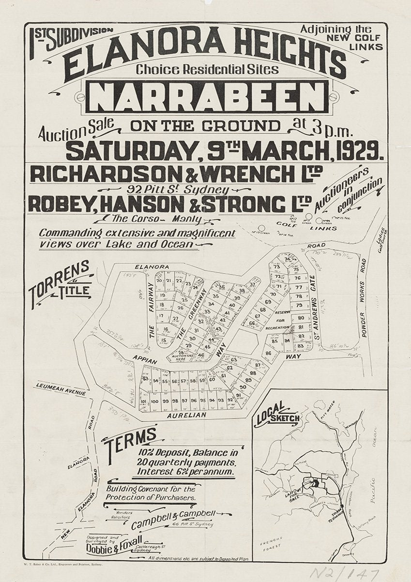 Elanora Rd, Aurelian Way, St Andrews Gate, Appian Way, The Greenway, The Fairway, Leumeah Ave, Elanora Heights NSW 1929