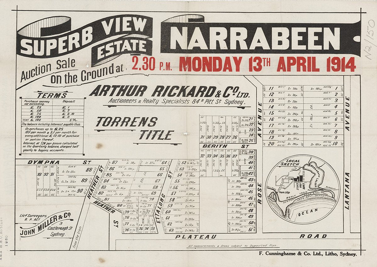 Dympna St, Heather St, Ettalong St, Berith St, Rose Ave, Lantana Ave, Plateau Rd, Veterans Pde, Wheeler Heights NSW 1914