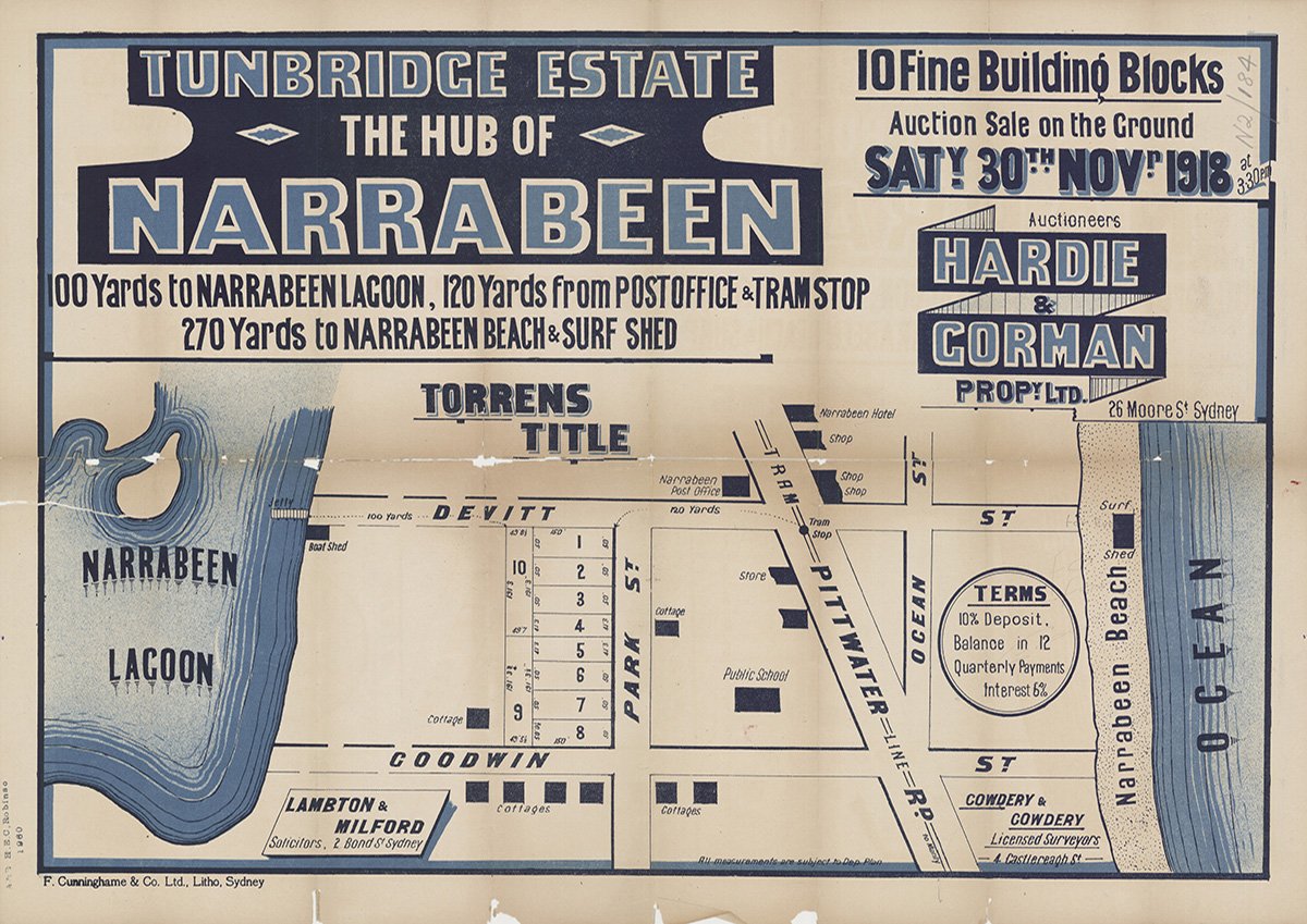 Devitt St, Ocean St, Pittwater Rd, Park St, Goodwin St, Narrabeen NSW 1918