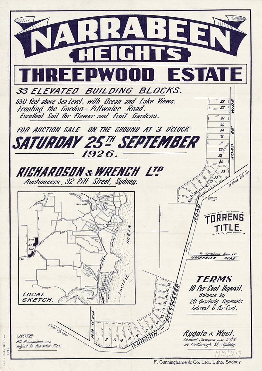 Gordon - Pittwater Rd, Narrabeen Rd, Elanora Heights NSW 1926