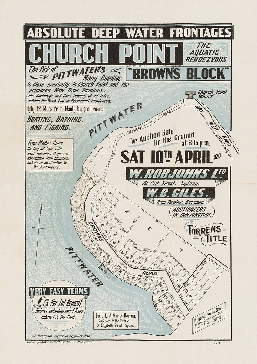 Browns Rd, Pittwater Rd, Mccarrs Creek Rd, McCarrs Creek Rd, Church Point, Pittwater NSW 1920