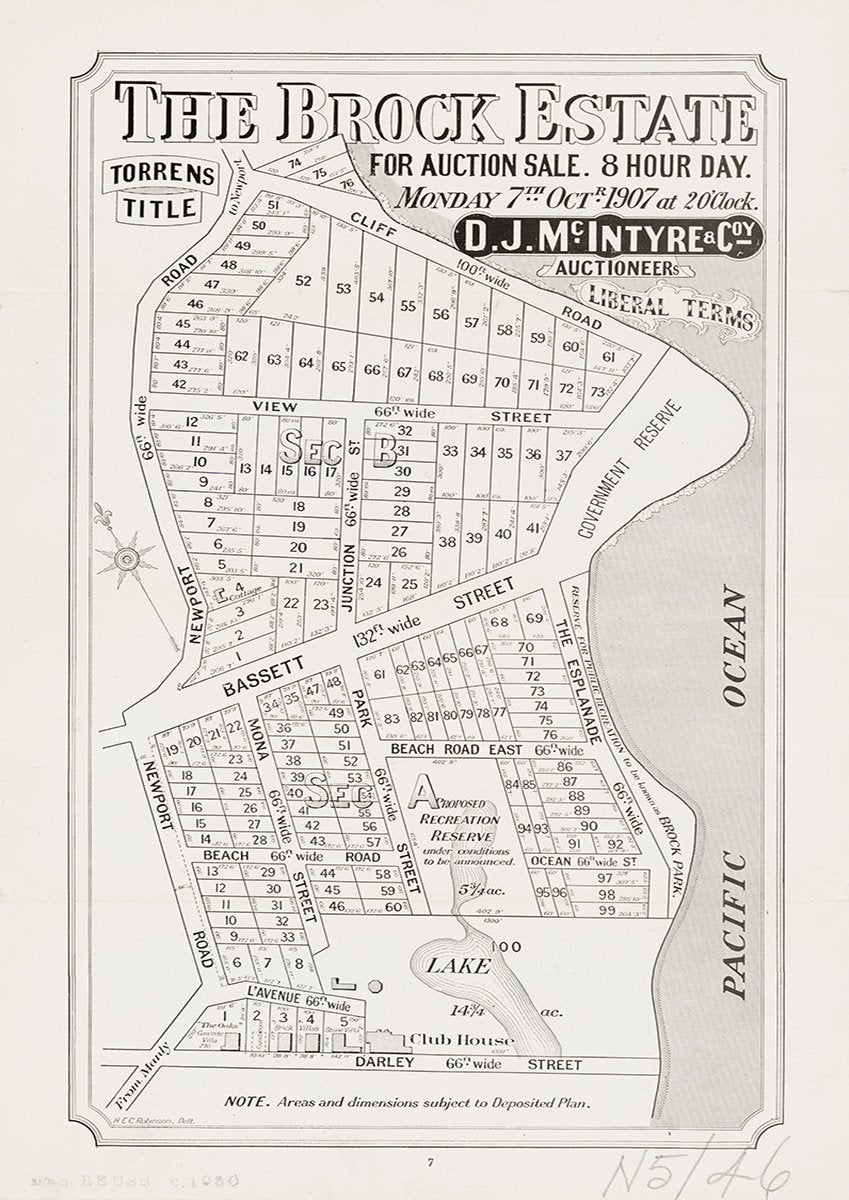 Newport Rd, Cliff Rd, View St, Bassett St, Junction St, Mona St, Park St, The Esplanade, L’Avenue, Beach Rd, Darley St, Ocean St, Mona Vale NSW 1907