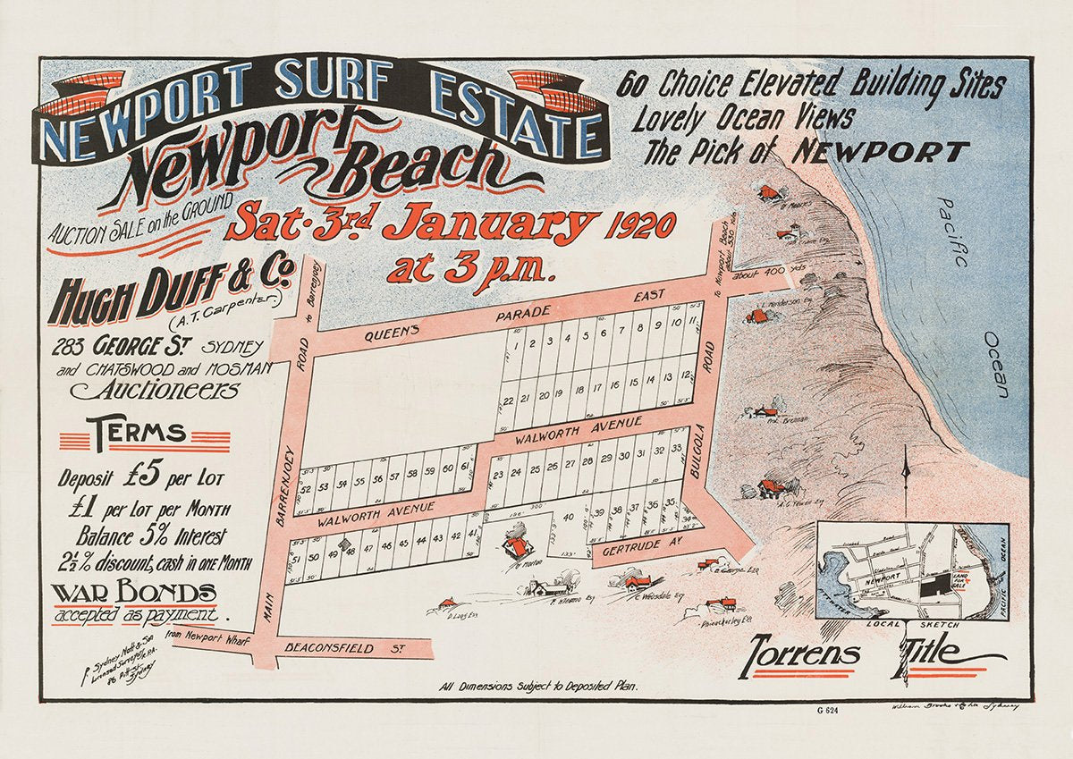 Beaconsfield St, Barrenjoey Rd, Queens Pde, Bulgola Rd, Walworth Ave, Gertrude Ave, Newport NSW 1920