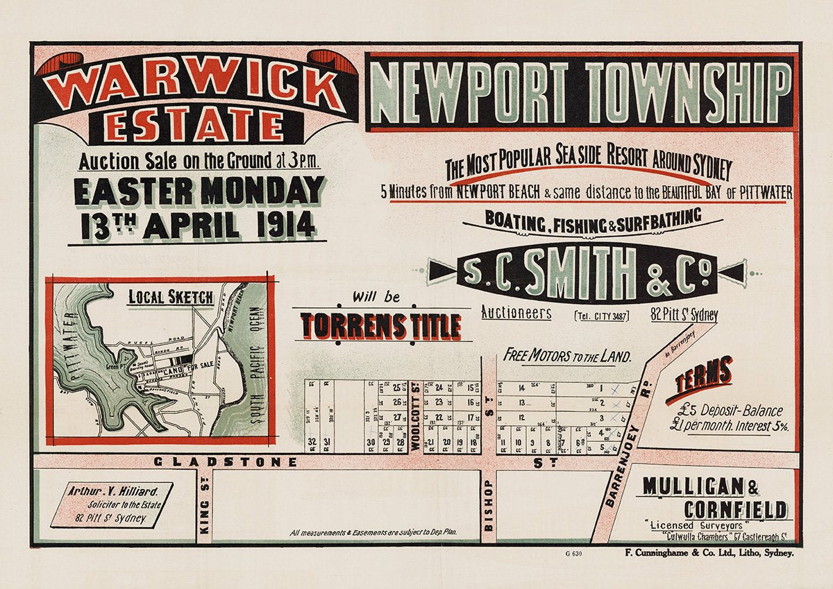 King St, Bishop St, Barrenjoey Rd, Woolcott St, Gladstone St, Newport NSW 1914