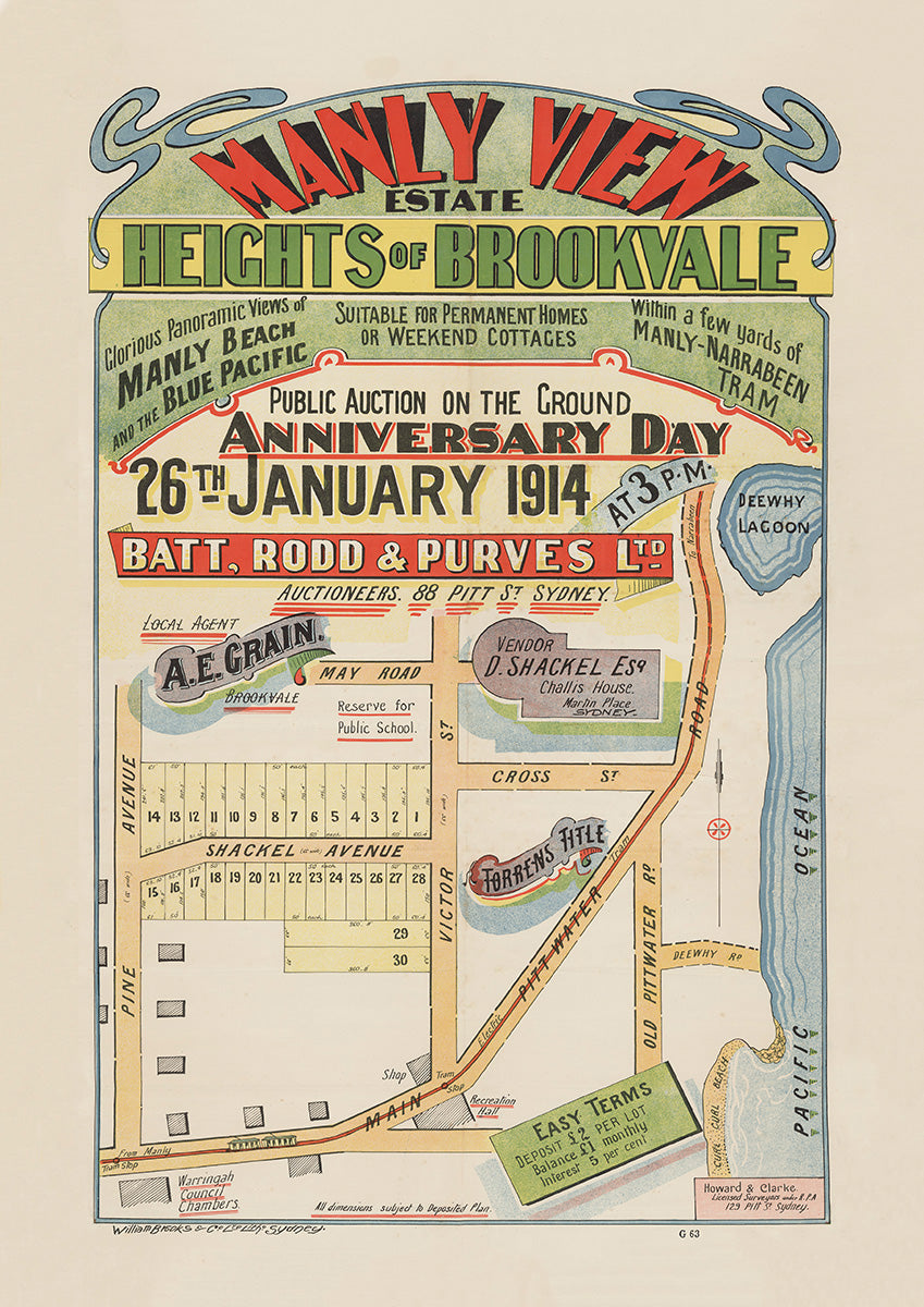 May Rd, Pine Ave, Old Pittwater Rd, Shackel Ave, Victor St, Cross St, Deewhy Rd, Brookvale NSW 1914