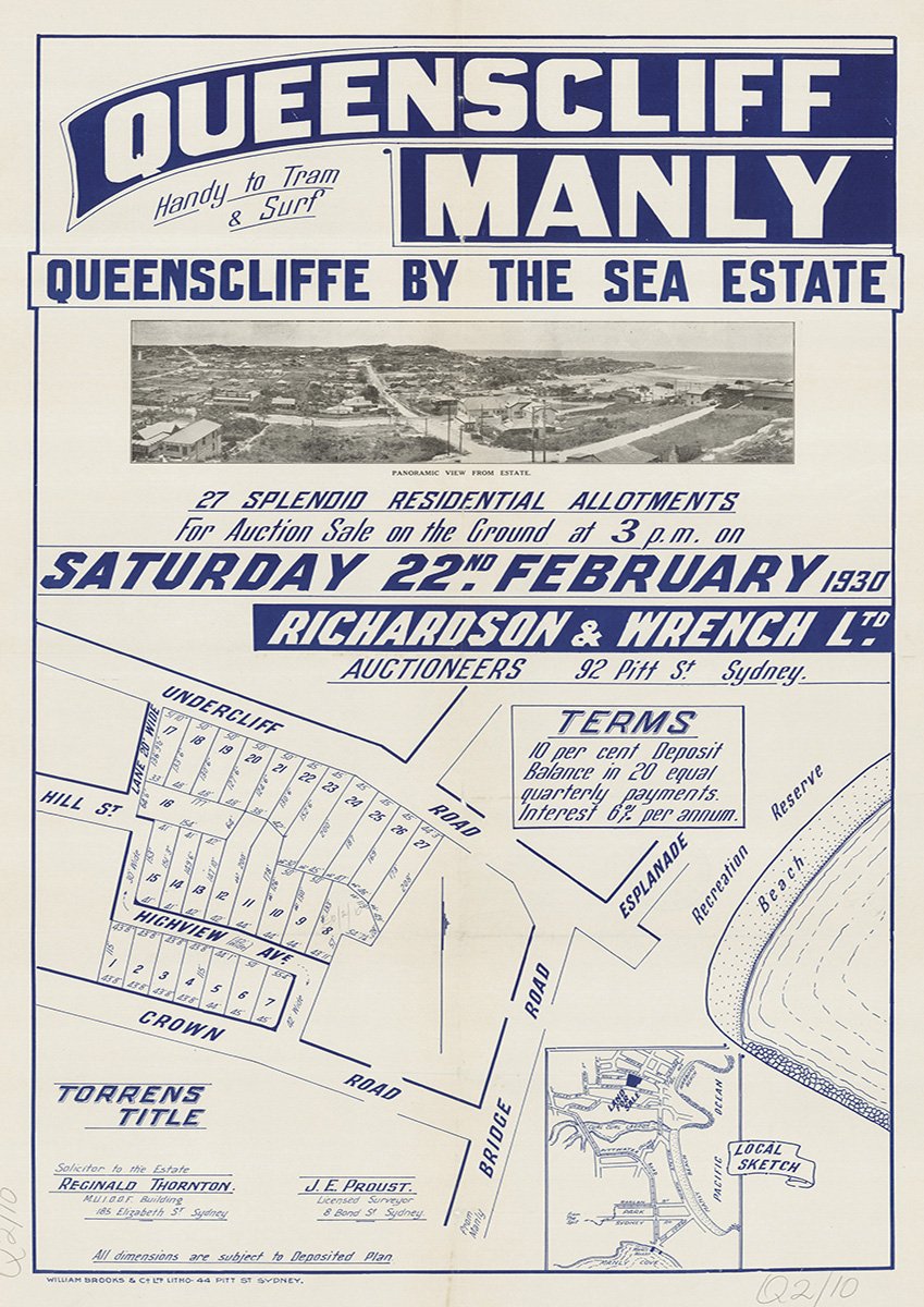 Undercliff Rd, Crown Rd, Highview Ave, Queenscliff, Freshwater NSW 1930