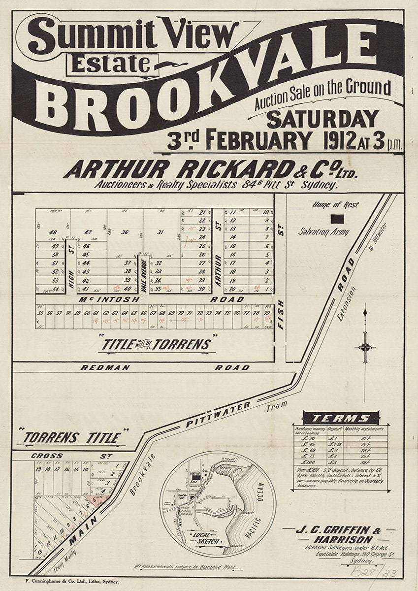 Redman Rd, Pittwater Rd, Fish St, McIntosh Rd, High St, Vale Ave, Arthur St, Cross St, Dee Why NSW 1912